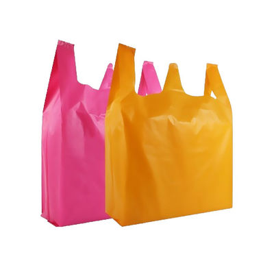 품질  30μm Heavy Duty Plastic Vest Carrier Bags LDPE For Restaurants 공장