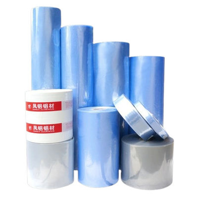 평면 PVC 수축 랩 필름 수갑 맑은 파란색 19 미크론