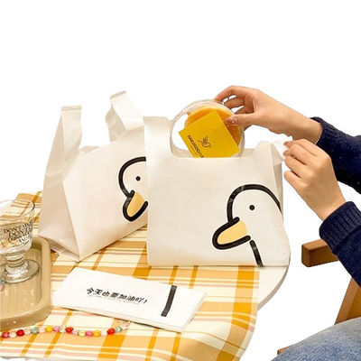 30 미크론 플라스틱 웨스트 휴대용 가방 PE 흰색 플라스틱 티셔츠 가방