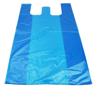 OEM 블루 웨스트 스타일 플라스틱 휴대용 가방 0.03mm 두께 대형 플라스틱 식료품 가방