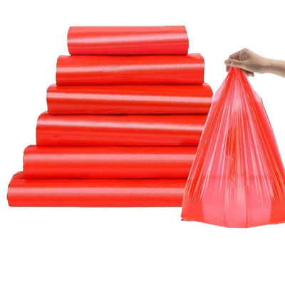 중형 재사용 가능한 플라스틱 웨스트 휴대용 가방 HDPE LDPE 컬러 티셔츠 가방
