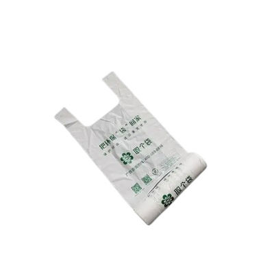 PBAT PLA 옥수수amid Biodegradable 쇼핑 가방 맞춤형 크기 흰색 녹색 색상
