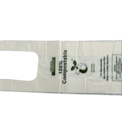 PBAT PLA 옥수수amid Biodegradable 쇼핑 가방 맞춤형 크기 흰색 녹색 색상