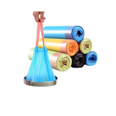 LDPE 드래그스트링 쓰레기 가방 0.04mm 두께 쓰레기통 라인어 롤
